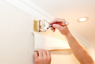 Pose de papier peint à Sainte-Opportune — revêtements muraux et toiles de verre
